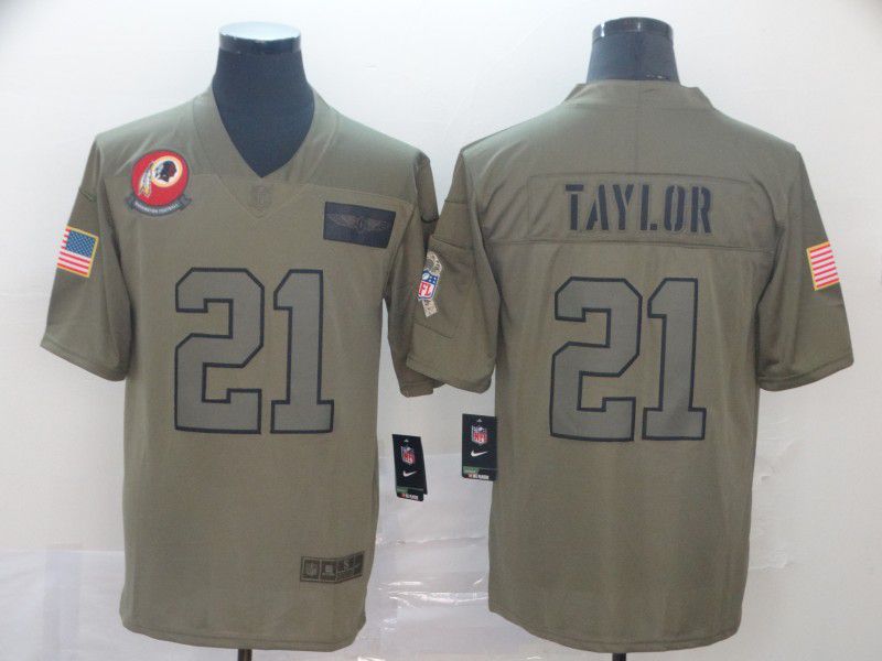 Men Washington Red Skins #21 Taylor Nike Camo 2019 Salute to Service Limited NFL Jerseys->women nfl jersey->Women Jersey